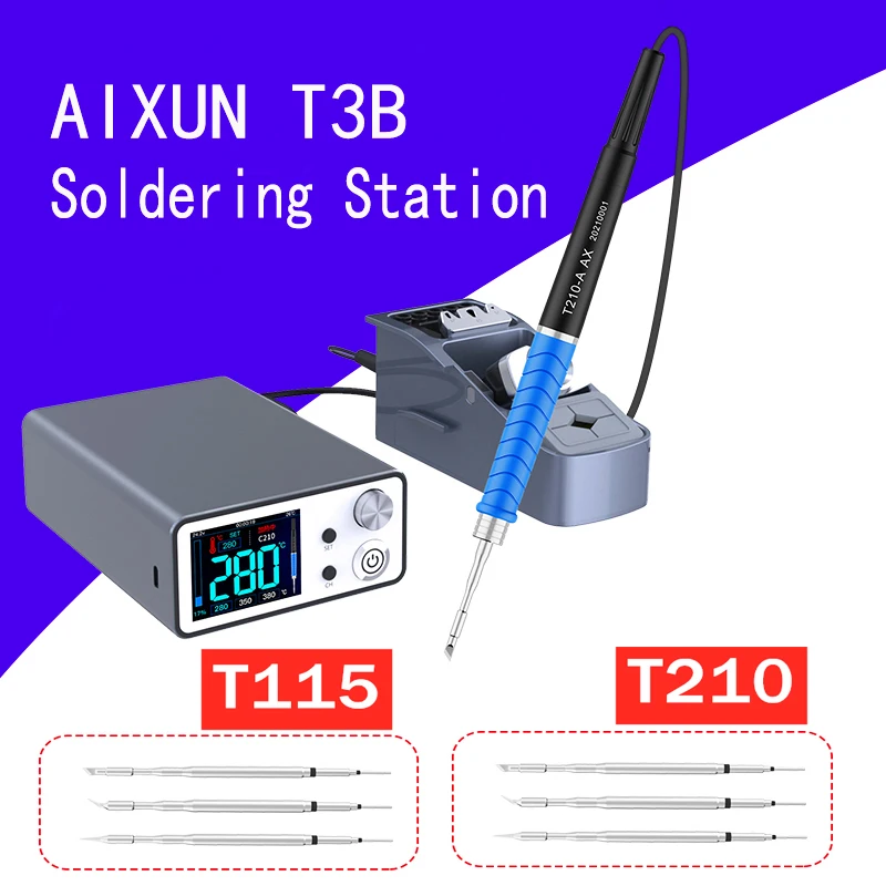 

JC Aixun T3A T3B Smart Soldering Station With T245/T210 /T115 Series Handle Welding Iron Tips Cell Phone Welding Repair Platform
