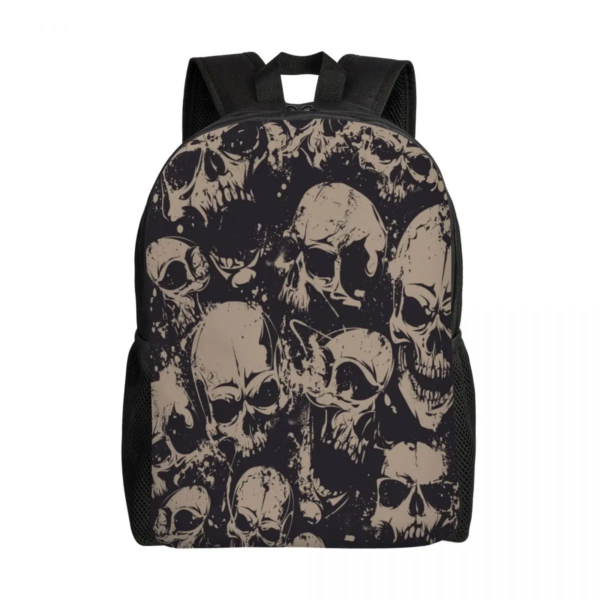 

Unisex Shoulder Backpack Casual Hiking Backpack Grunge Skulls School Bag Travel Laptop Rucksack