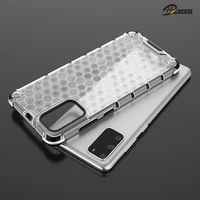 honeycomb transparent shockproof case for samsung galaxy s22 s21 s20 note 20 ultra s10 lite note 10 plus hard protection cover