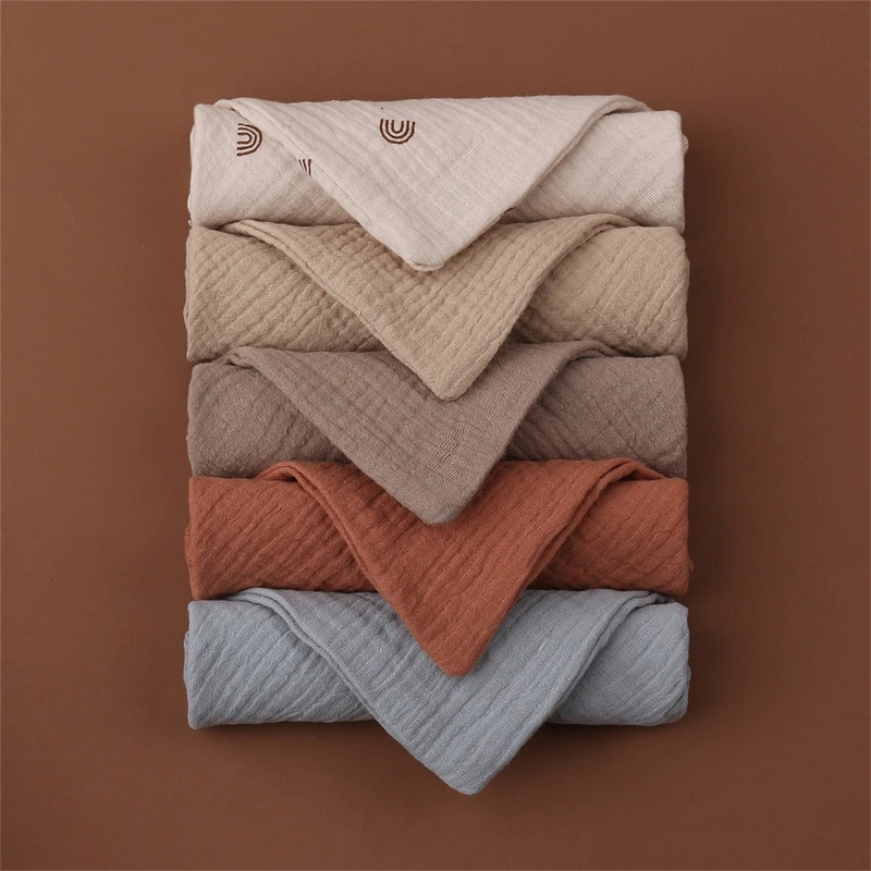 

10 Pcs Baby Face Cloth Soft Absorbent Gauze Saliva Towel Bib Bath Towel Cotton Burp Cloth Handkerchief Washcloth P31B