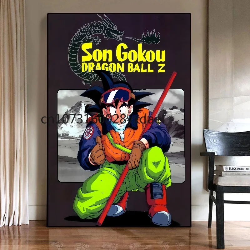 Classic Japan Bandai Anime Super Saiyan Goku Canvas Painting Art Print Dragon Ball Pictures Home Decor Bedroom for Wall Posters