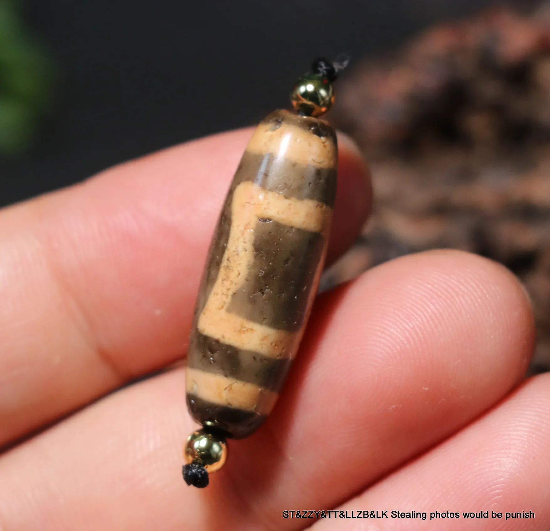 Energy Magic Power Тибетский Старый Агат жирный небо и земля гармоничный символ бусины