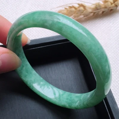

zheru Jewelry natural Myanmar emerald green 54mm-62mm bracelet exquisite princess bracelet send girlfriend send mother best