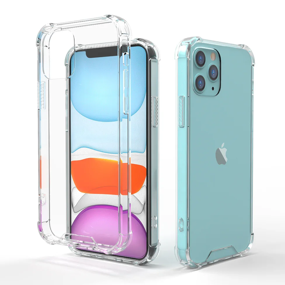 

Clear Transparent Hard PC 1.5mm Acrylic Phone Case For iPhone 13 12 11Pro Max Mini X Xs Max Xr 7/8 Plus Bumper Frame Shockproof