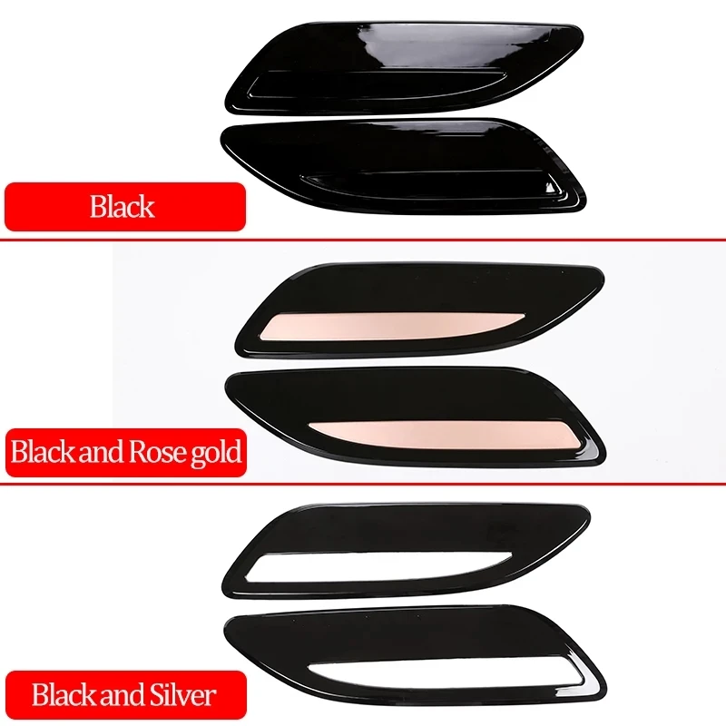 

Для 2017-2019 Range Rover Velar Hood Vent Air наклейка на розетку декоративная крышка ABS Range Rover Bug защитные наружные украшения