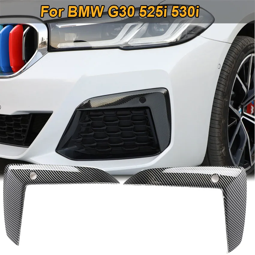 

Front Bumper Splitter Spoiler Fog Light Grill Cover Trim For BMW G30 5 Series LCI Facelift M Sport 525i 530i 2021+ Accessories