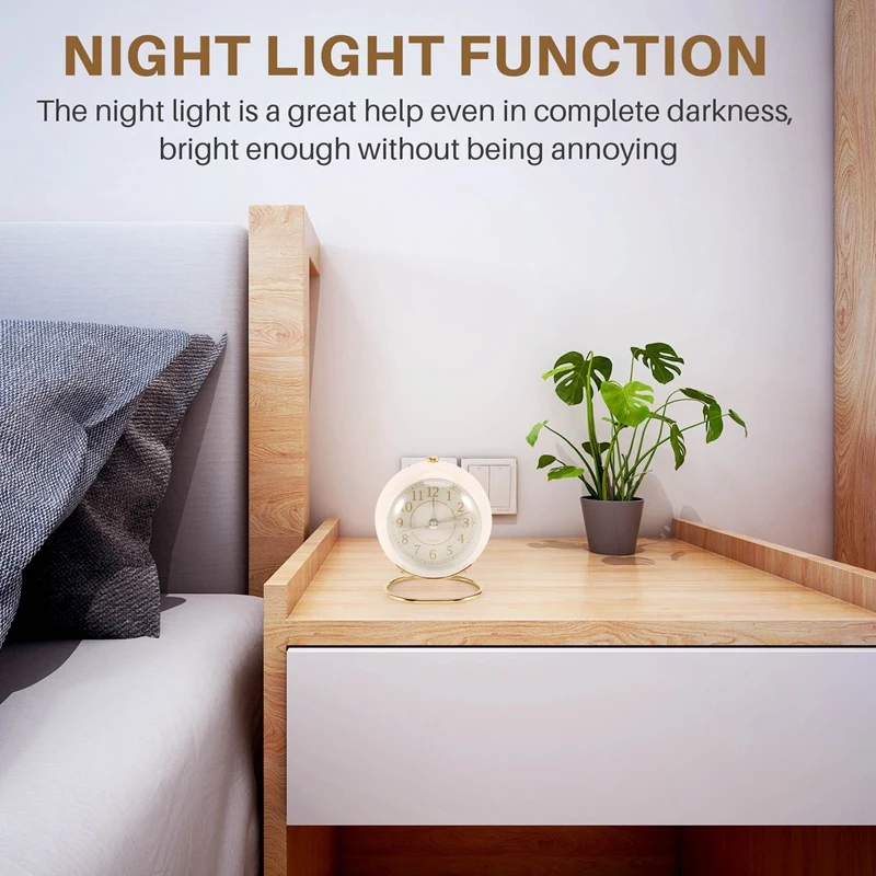 Маленькие настольные часы классические нетикающие кварцевые аналоговые