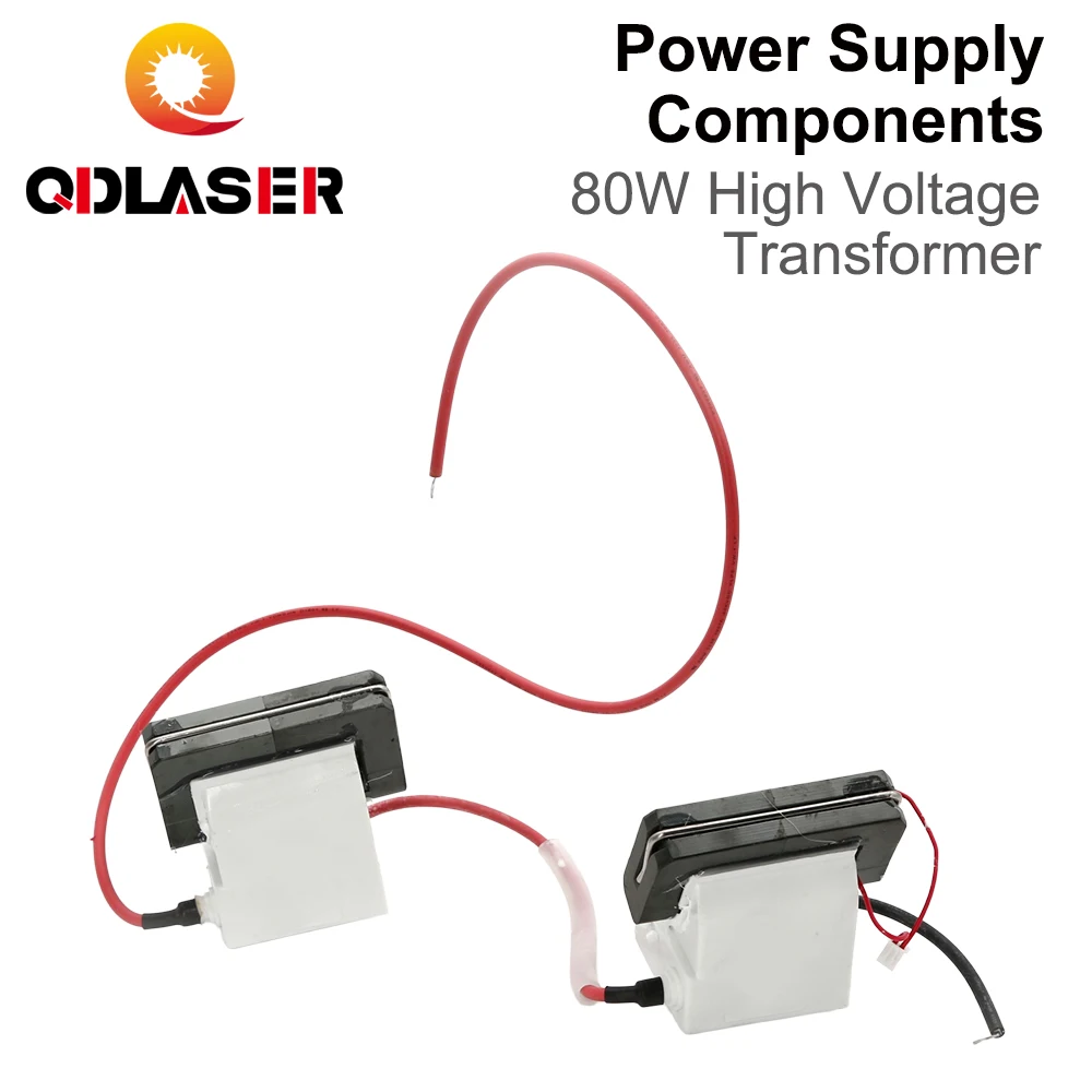 Фото Высоковольтный трансформатор QDLASER CO2 80W PSU (катушка зажигания) для лазерного гравировально-резательного оборудования №1