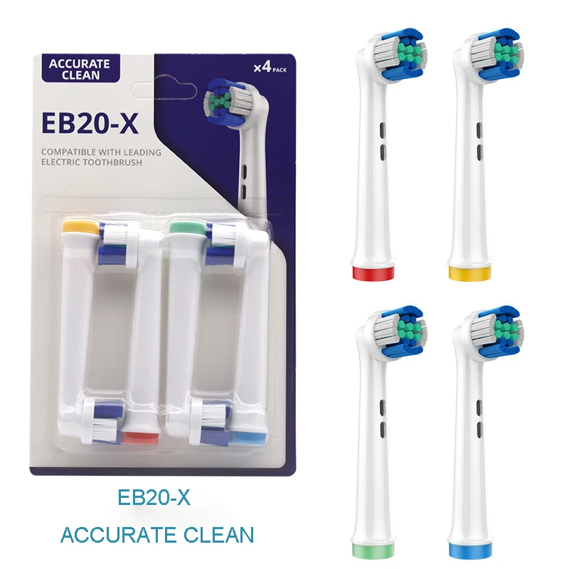

4/8/16 PCS Accurate Clean Electric Toothbrush Replacement Brush Heads Refill For Oral B Brau Sonic Toothbrush Heads Wholesale