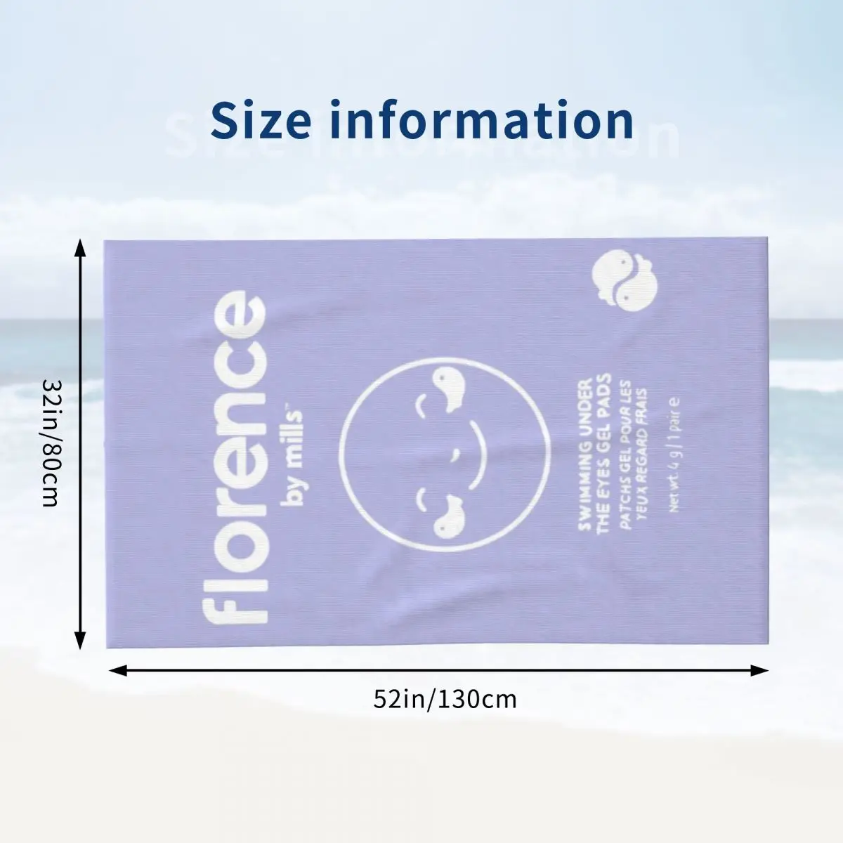 Пляжное полотенце из мягкого льна и микрофибры