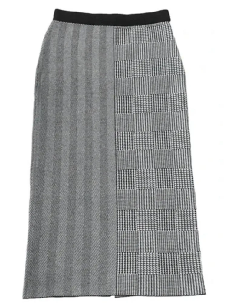 Осень-зима комплект из двух предметов японский вязаный свитер с сеткой Тысяча