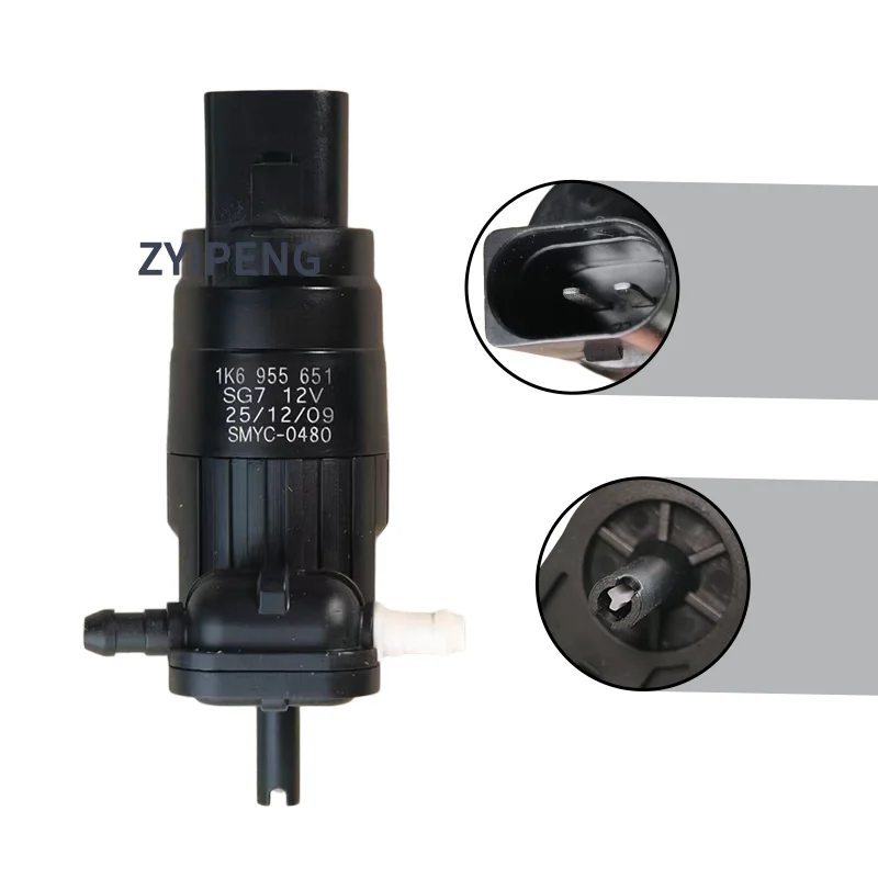 Фото Насос для очистки стекол автомобиля 1K6955651 для VW Golf MK6 Polo Tiguan Touran Scirocco Sharan Audi A3 1KD955651A 1T0955651A №2