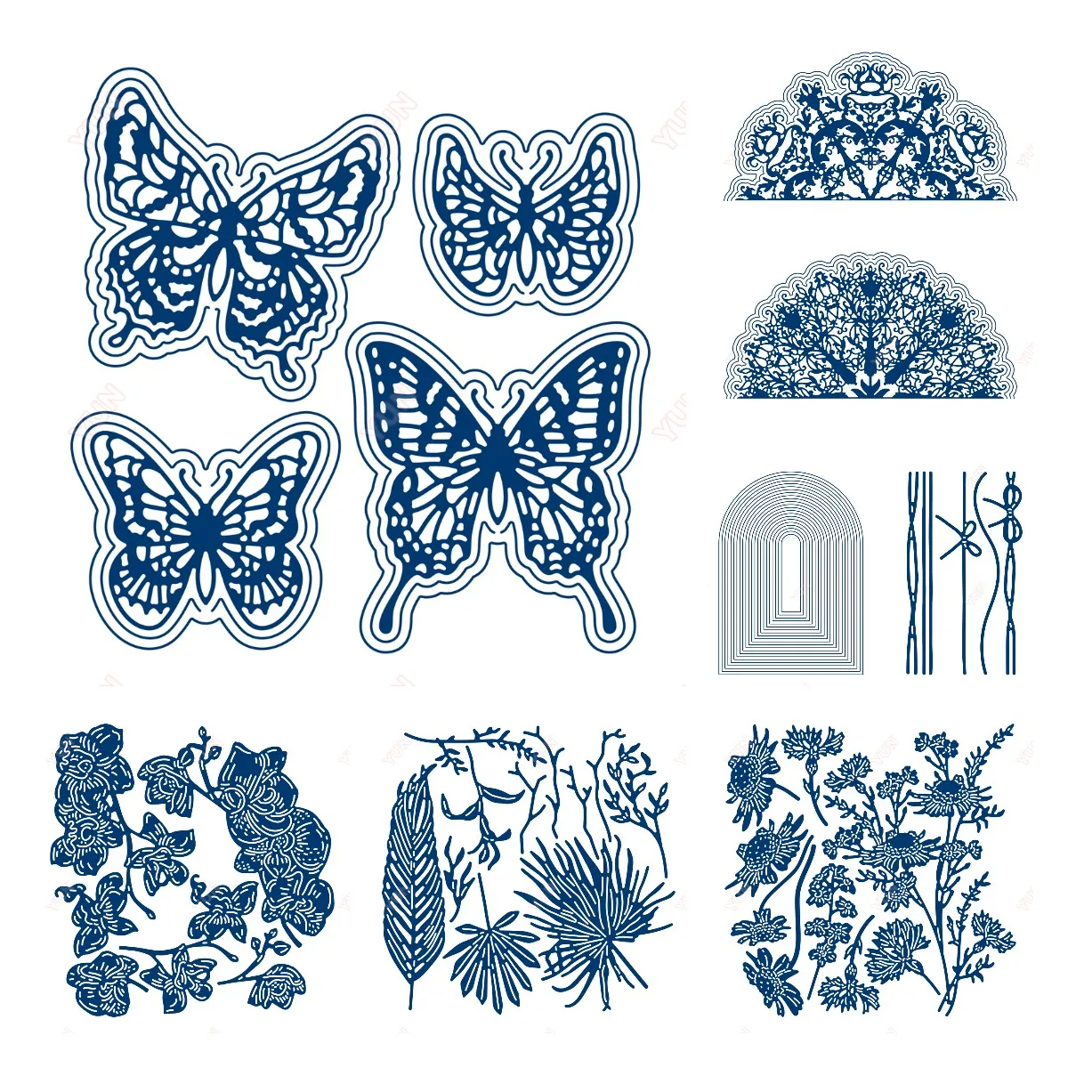 Ангельские орхидеи Шантильи набор для высечки лунного света жемчужины круглые