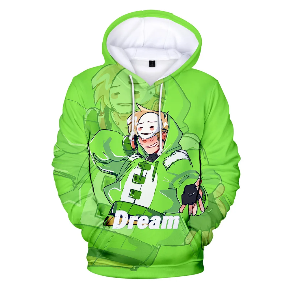 

Детские толстовки Dreamwastaken 2022 с 3D Цифровым принтом, толстовки для мальчиков и девочек, уличная одежда, худи, повседневная одежда Dream wastaken