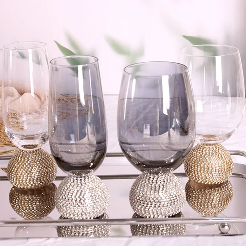 

Creative Diamond Fat Belly Cup Decorated Whiskey Wine Glass Diamond Water Glass Red Wine Glass Cocktail Cup Bar Home Ware Gift