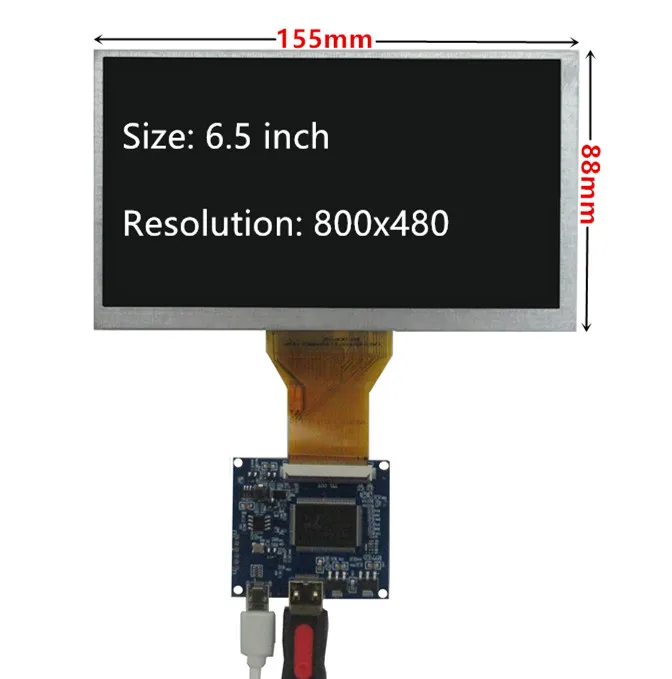 Плата управления драйвера ЖК-экрана AT065TN14 6 5 дюйма Mini HDMI-совместима с DIY Lattepanda