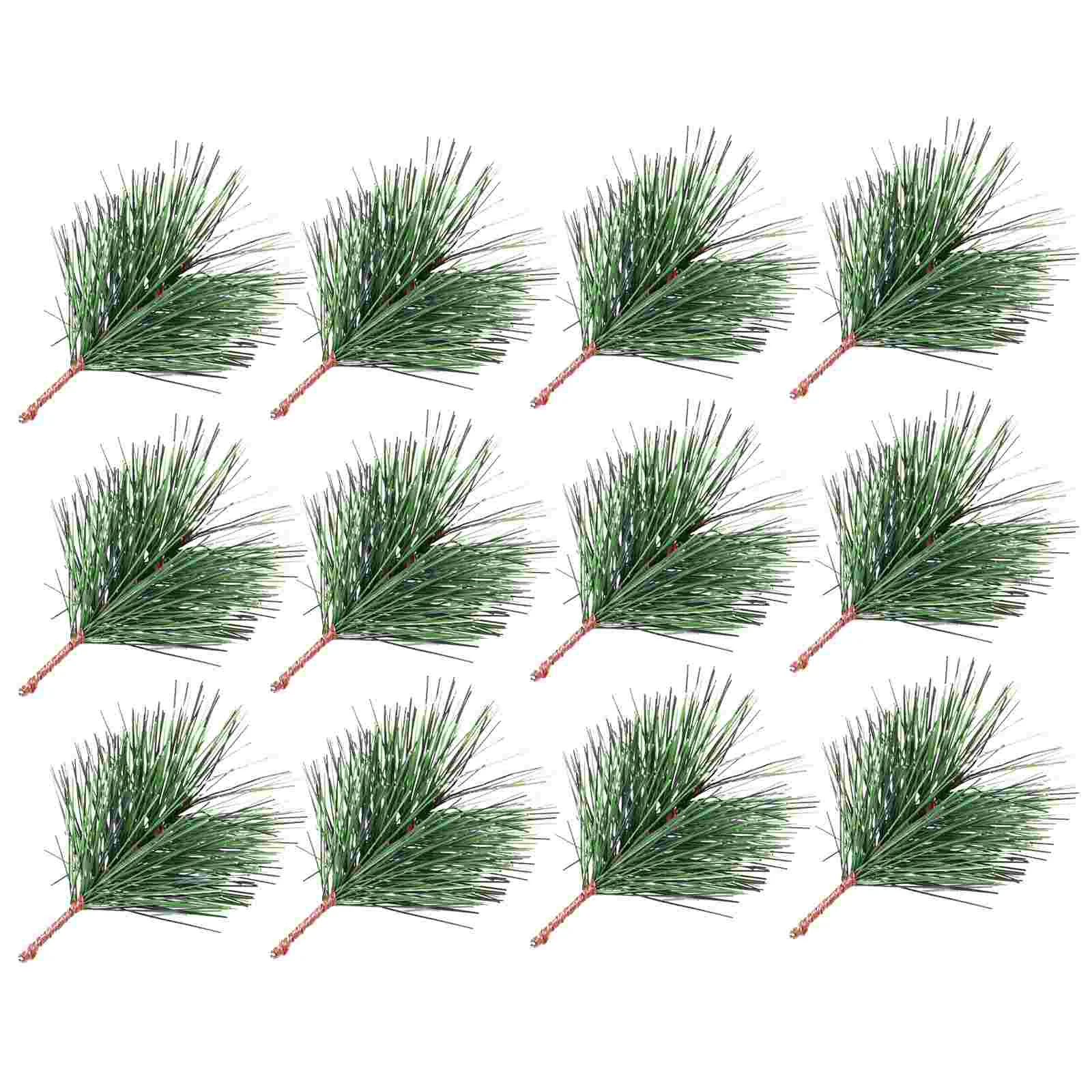 

Pine Christmas Picks Branches Artificial Needles Tree Fake Stems Greenery Green Pick Garland Crafts Twigs Decoration Decor