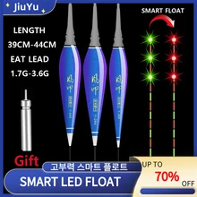 JiuYu 나노 스마트 LED 낚시 플로트 중력 센서, 물고기 물림 알림, 빛나는 전기 야간 낚시 플로트, 배터리 2021