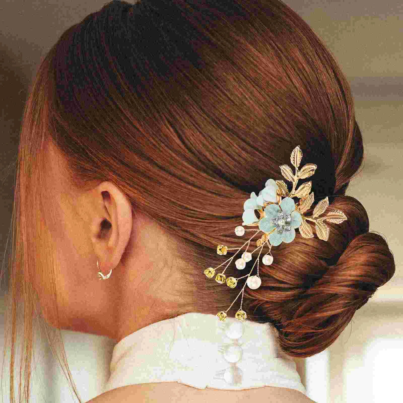 

5pcs Bride Hair Accessories Women Hair Comb Rhinestone Hairpins Wedding Bridal Headpieces