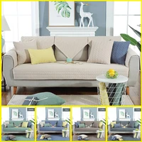 sofa cushion cover 100 cotton universal sofa cover plaid anti slip cushion cover simple living room combination sofa cover