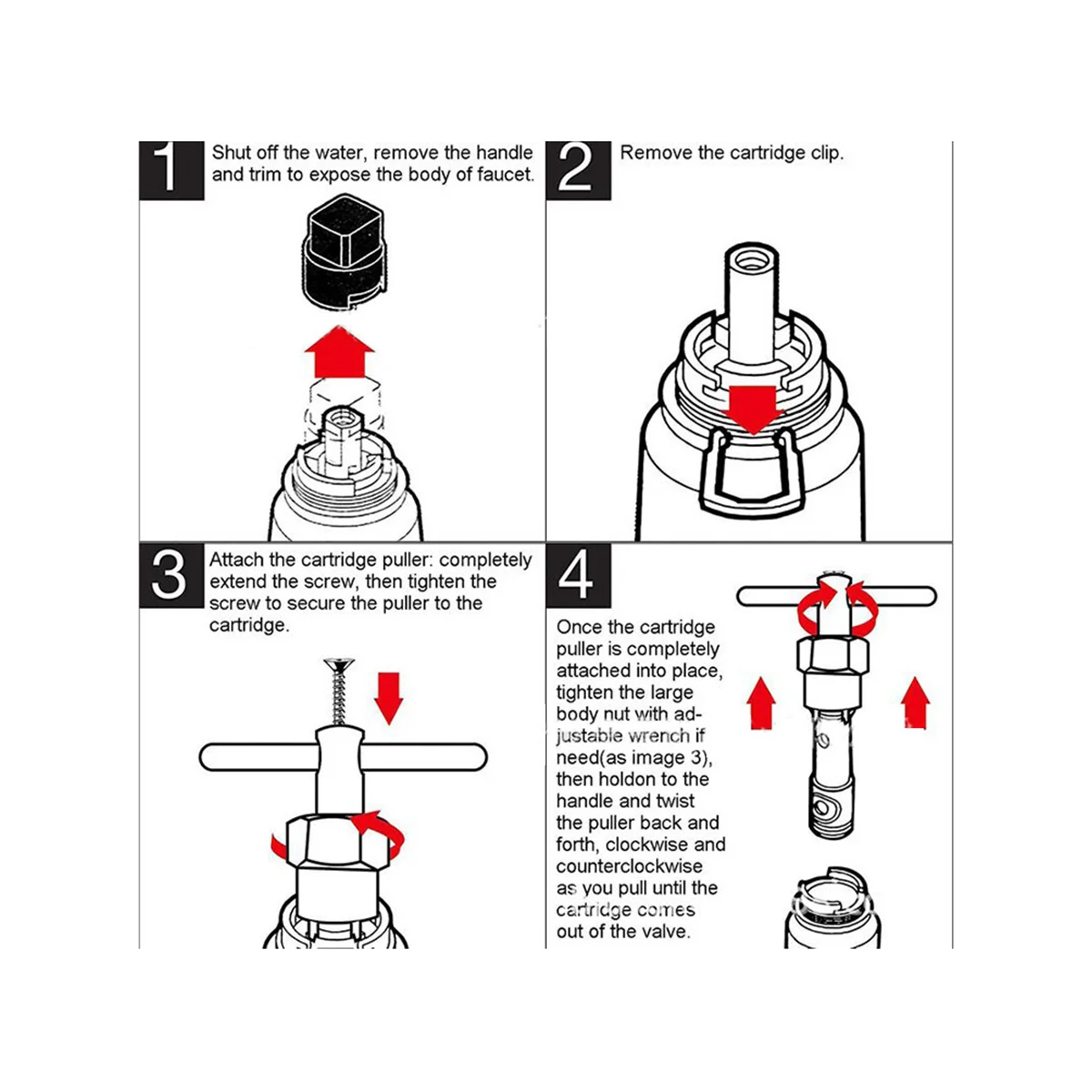 Инструмент для снятия картриджей 104421 съемник совместимый с Moen 1200 1222 и 1225 одной