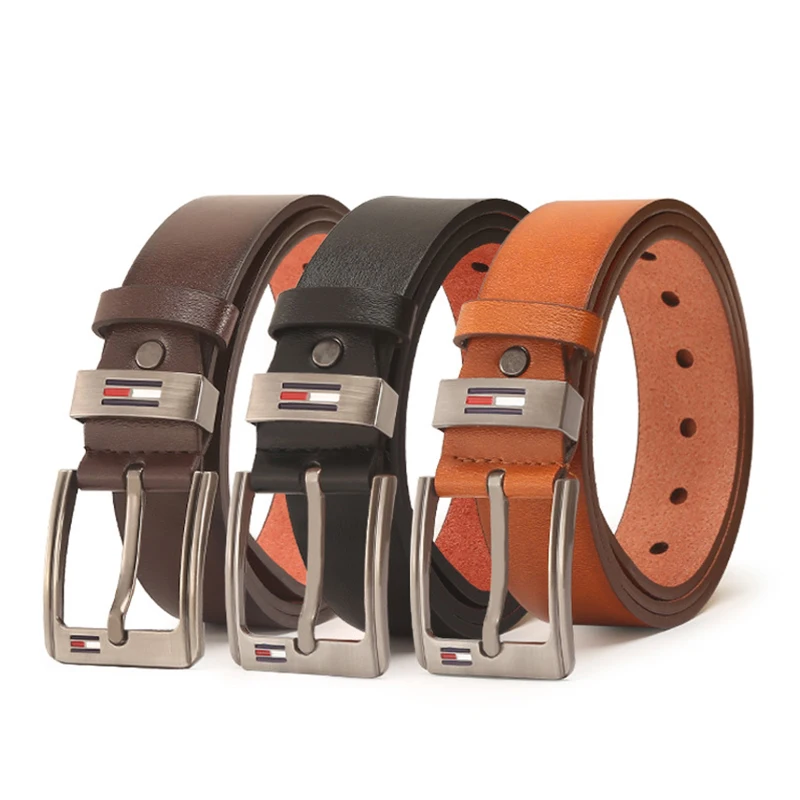 

Men's PU Alloy Square Buckle Business Leisure Belts Autumn Winter Fashion Black Coffee Brown Belts belts for men