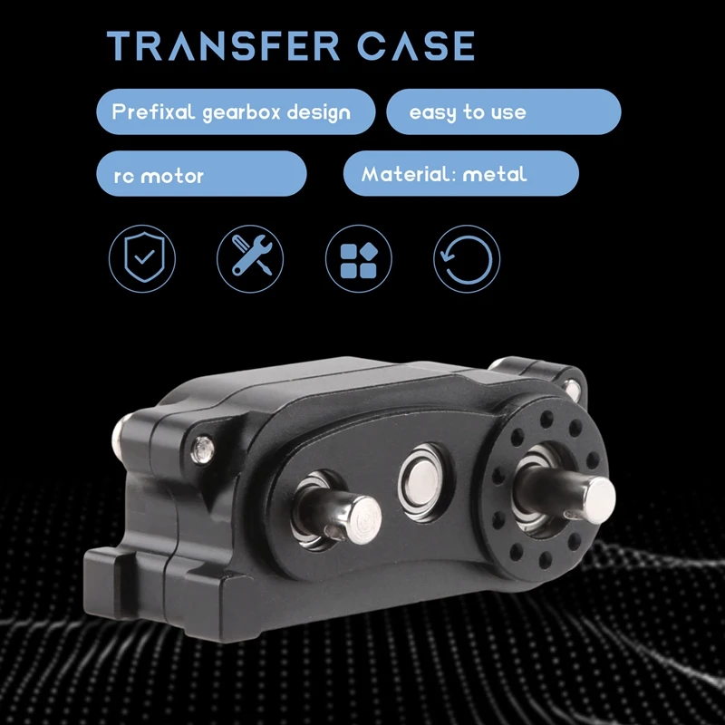 Префиксиальная коробка передач для 1/10 RC гусеничного автомобиля Axial SCX10 и II 90046