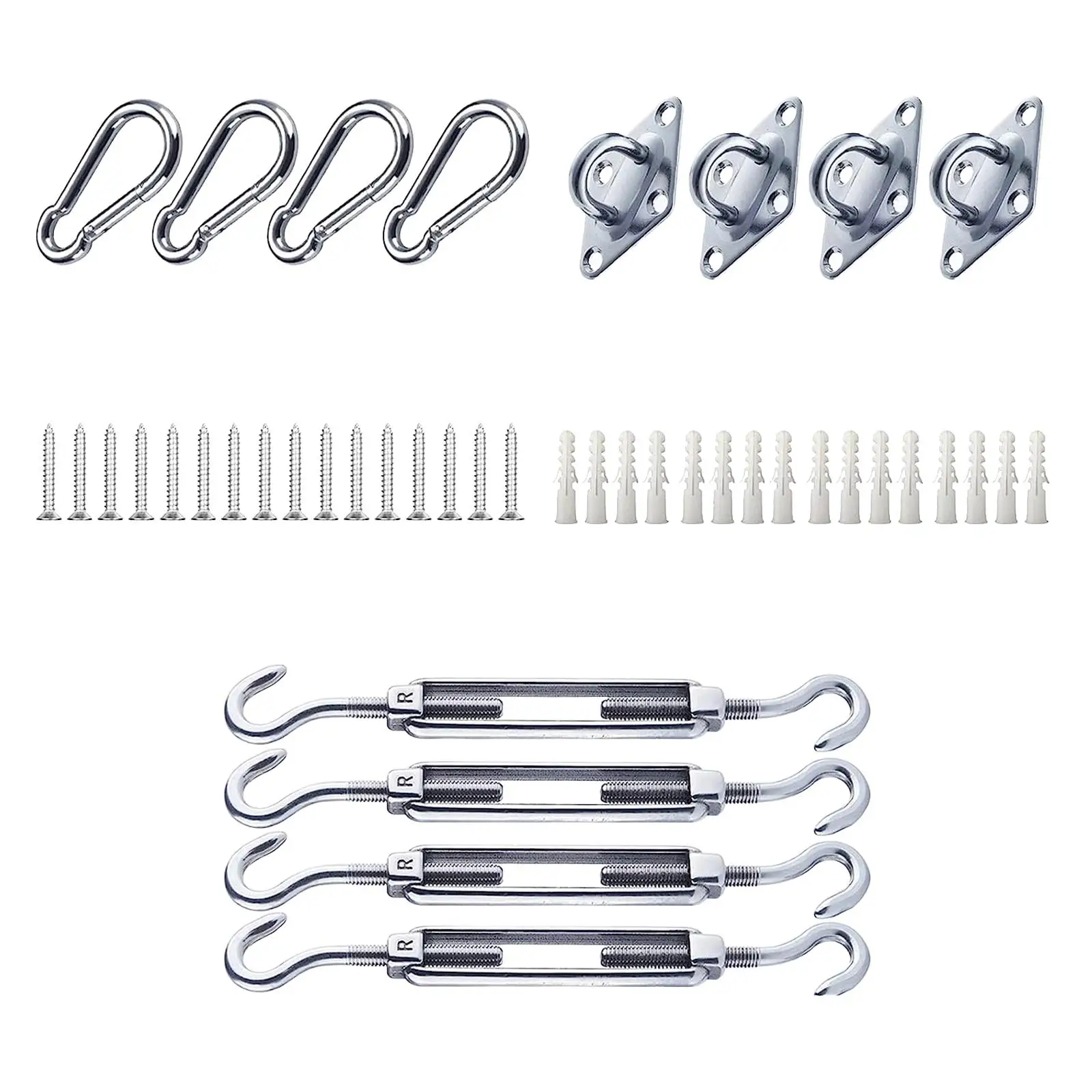 

Sunshades Canopy Installation Kits Installation Replacement Adjustable Turnbuckle Durable Shade Sail Hardware Kits for Patio