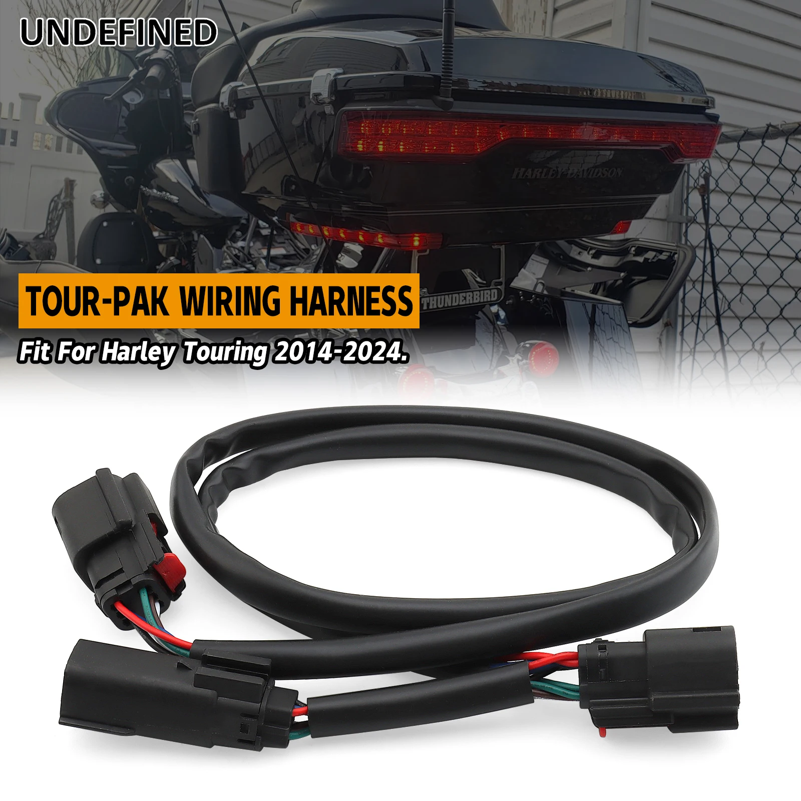 Фото Кабельная система Quick Disconnect Tour-Pak для Harley Touring Road King, Road Electra, Street Glide, CVO 2014-2024, система Plug-and-Play №2