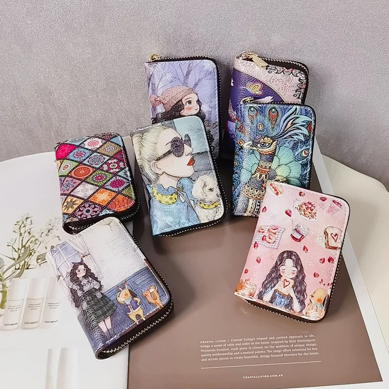 

Folk-custom Simple Credit Card Bank Card Wallet & Card Case VIP Card Classification Card Holder Business Card Holder Storage Bag