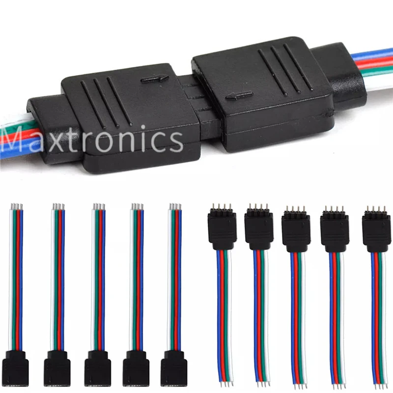 10/30/50 шт. 4-контактный/5-контактный разъем-адаптер разъема для 5050 3528 SMD RGB RGBW