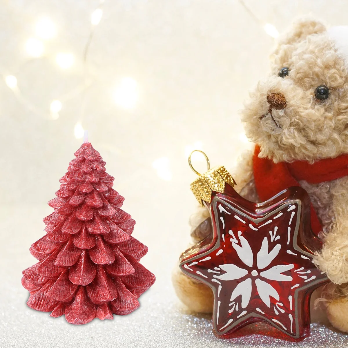 

1Pc Aura Aromatherapy Wax Christmas Festival Prop for Bedroom Home
