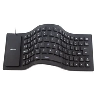 85 key computer keyboard silicone mute soft keyboard usb wired keyboard portable mini laptop pc folding waterproof keyboard