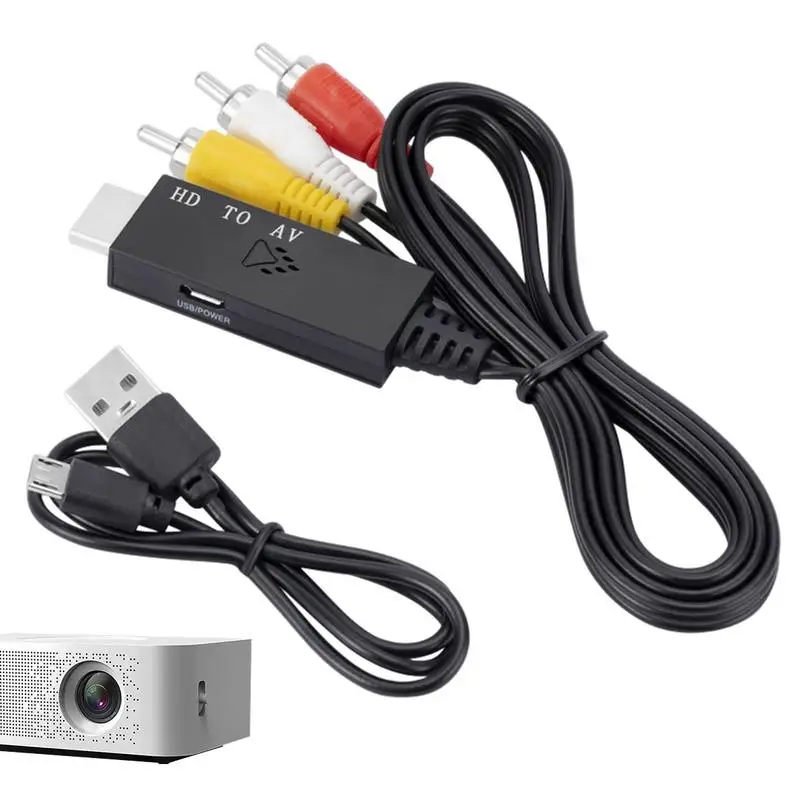 

AV Hd Adapter Older TV Adapter Older TV Adapter Cable Universal AV Cable Audio Converter For TV/PC/Fire Stick/VCR/DVD Players