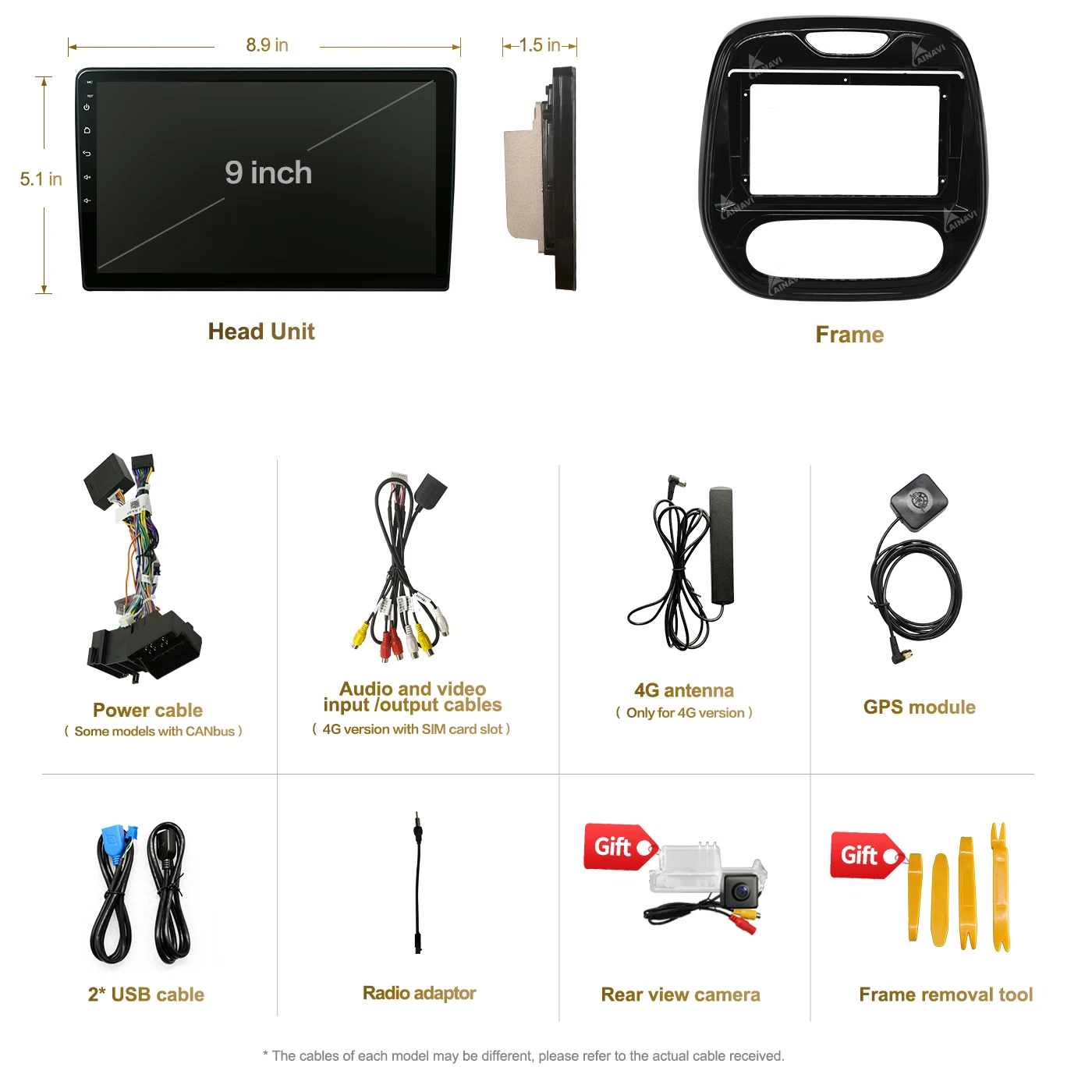 $131.99 Car Radio Multimedia for Renault Kaptur Captur Clio Samsung QM3 2011-2018 Android10 Carplay QLED DSP 48EQ NO 2din DVD