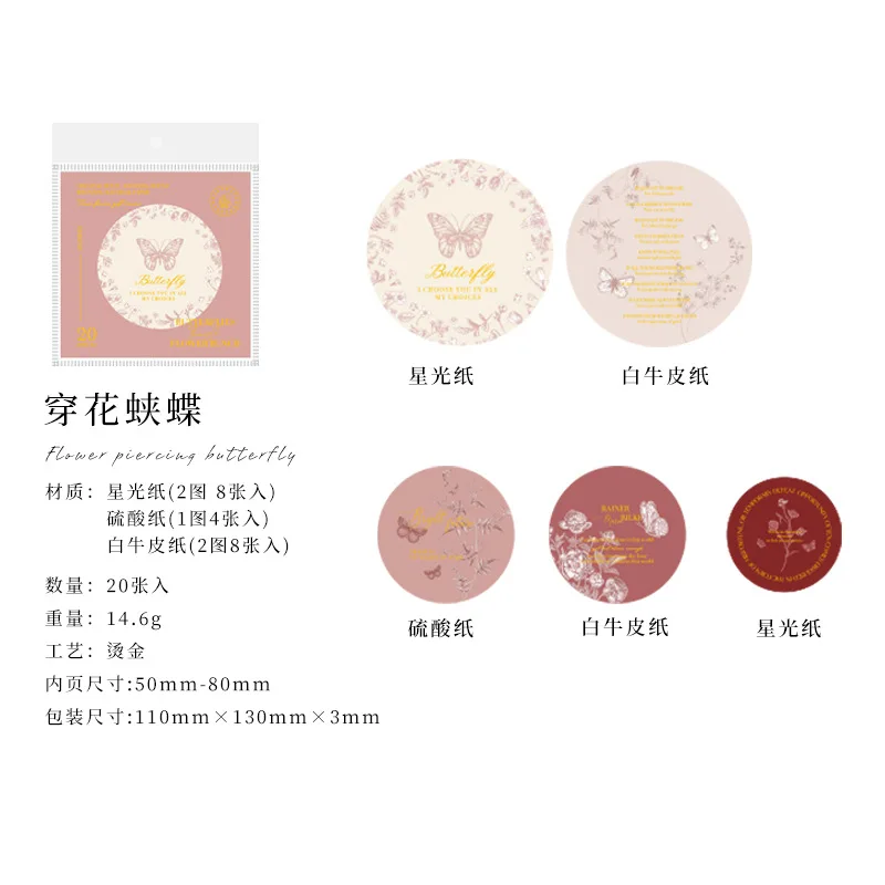 

Бумажные подставки для заметок Alideco, набор из 20 штук