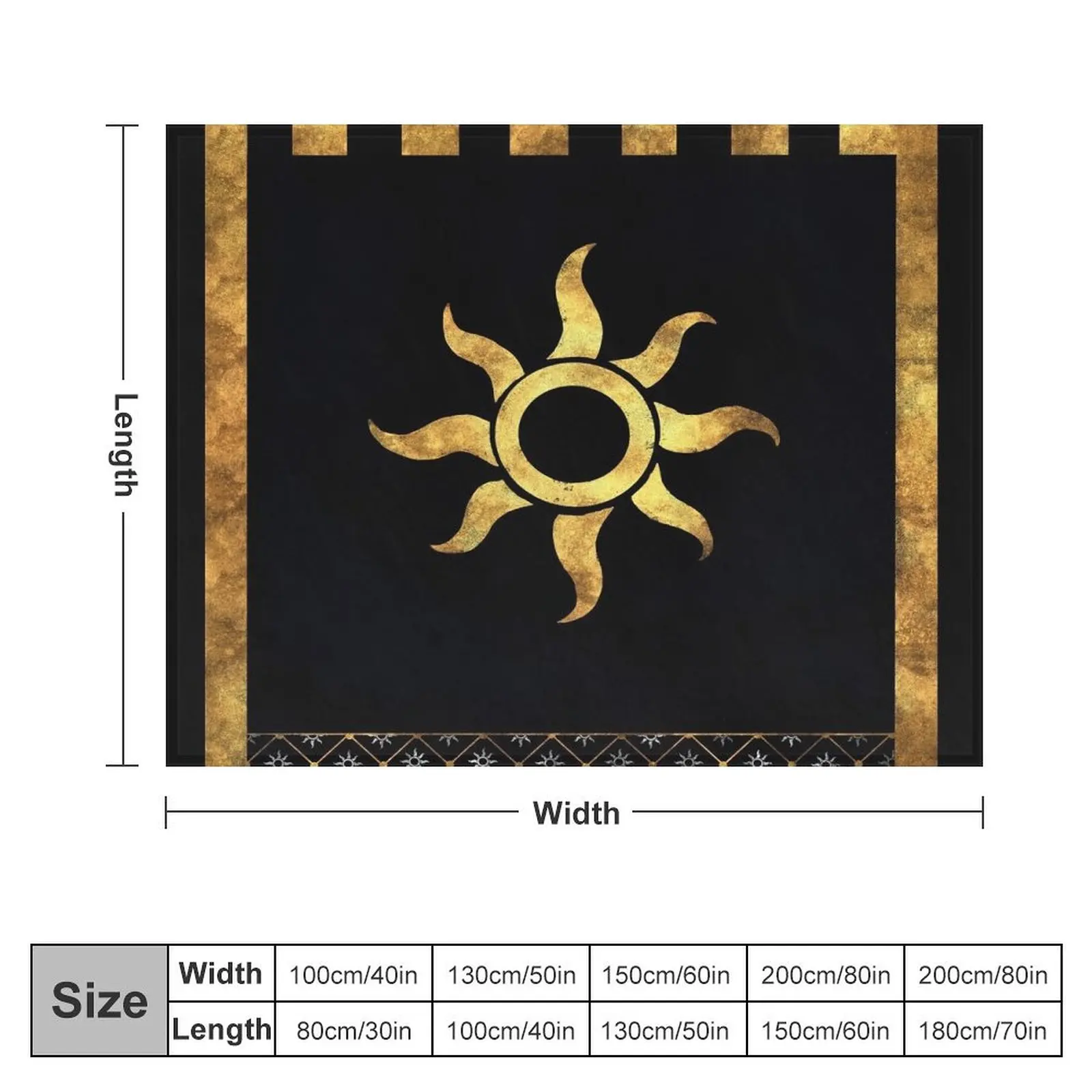 Мягкое искусственное одеяло Nilfgaard с эмблемой