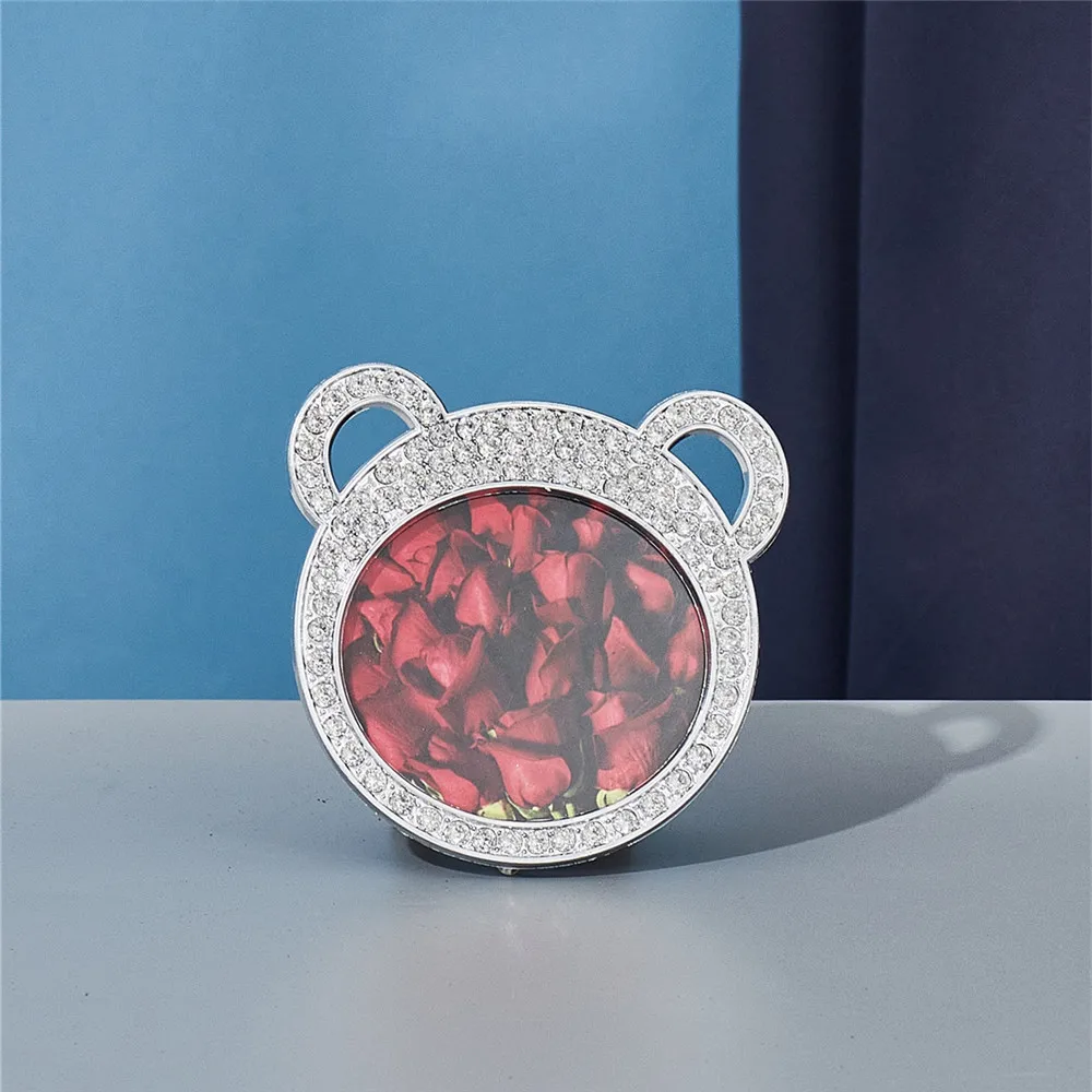 Милая детская рамка 2 дюйма 3 жемчужная Стразы акриловая фоторамка Набор круглых