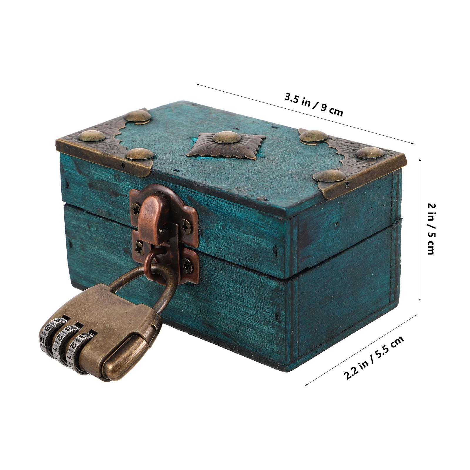 

Деревянная шкатулка для украшений BESTOMZ