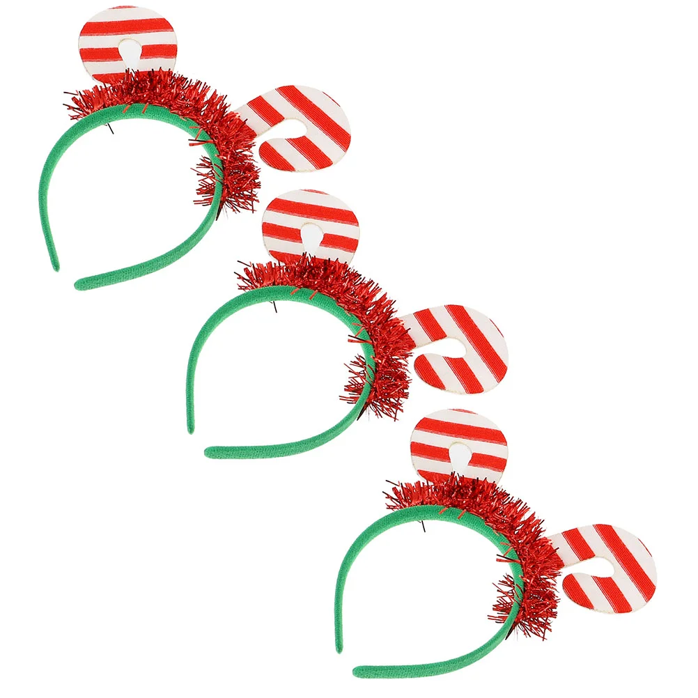 

3Pcs Decorative Party Hairbands Unique Cosplay Hair Wear Xmas Hair Hoops