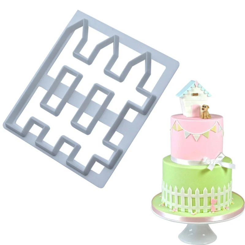 

Fence Shape Cake Cutter Sugar Craft Cookie Mold Fondant Cake Decorating Tools For Biscuit Pastry DIY Baking Mold