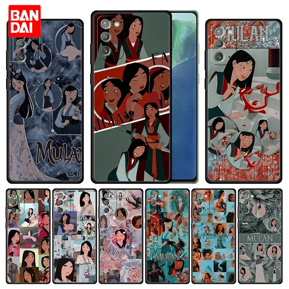 

Cartoon Disney Mulan Princess Phone Case for Samsung Galaxy A51 A52 A03 A13 A31 A32 A50 A70 A71 Note 20 Ultra 5G Silicone Cover