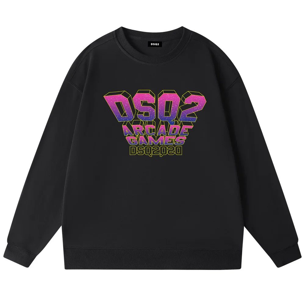 

DSQ2 Men's Sweater Pullovers DSQ2 Brand Sweatshirts Men's ICON Letter Print Hoodies Casual Trend Men/women Couples Sweatshirts
