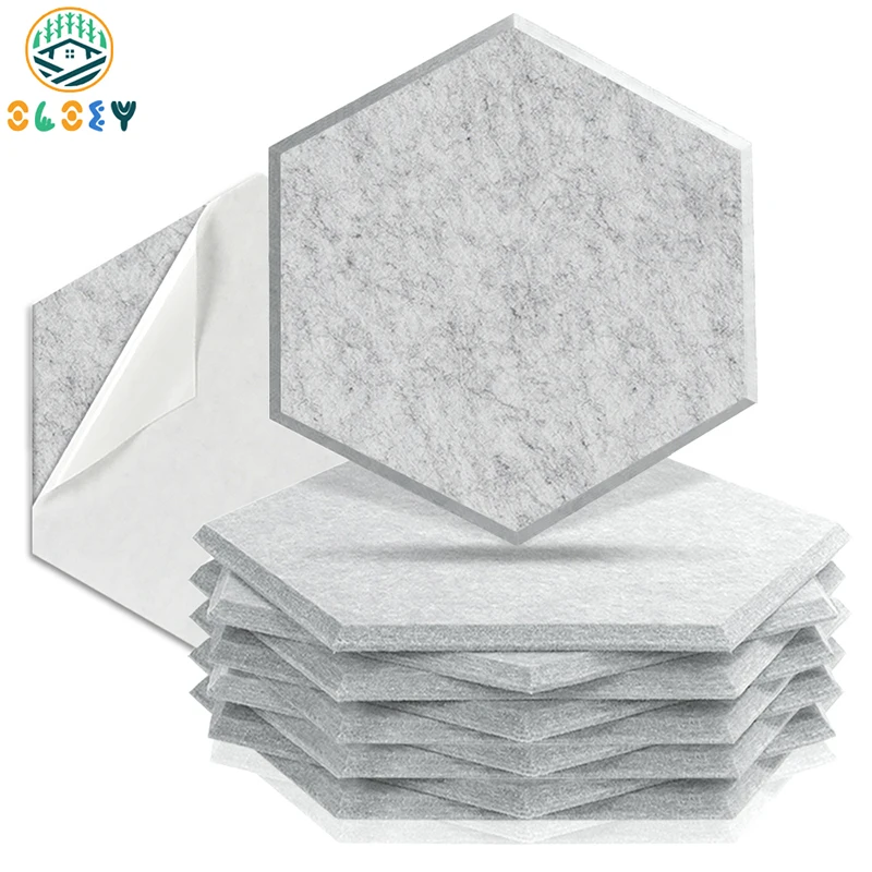 

Soundproof Wall Panels Self Adhesive Studio Acoustic Panel Absorcion For Home Accessories Noise Acoust Insulation Panels 10 Pcs