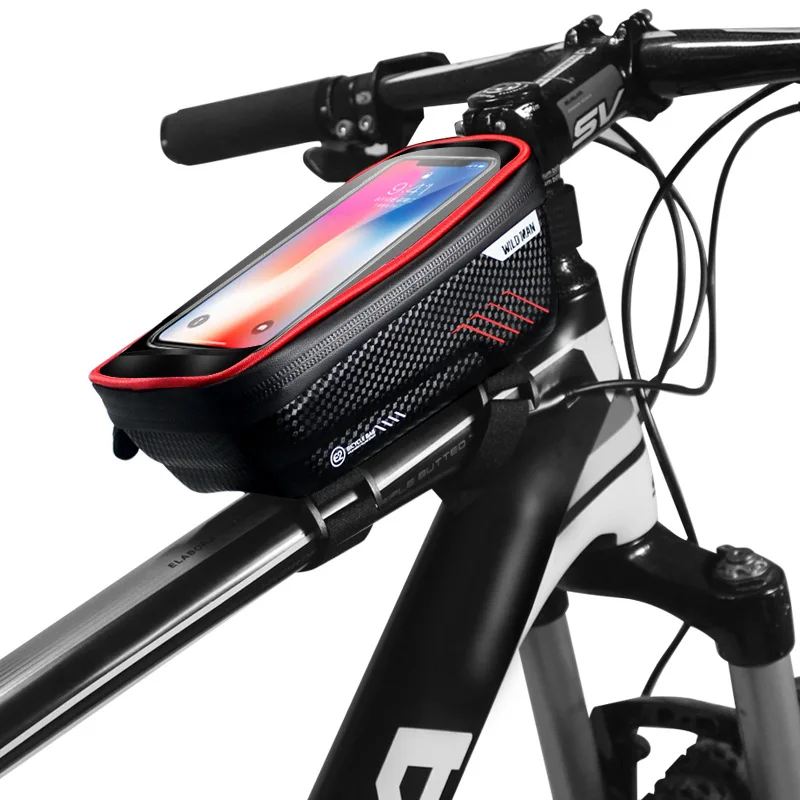 

Mountain Bike Bag Bicycle Front Frame Top Tube Bag Waterproof Touch Screen Mobile Phone Case For 4.7-6.5 Inch Cell Phone