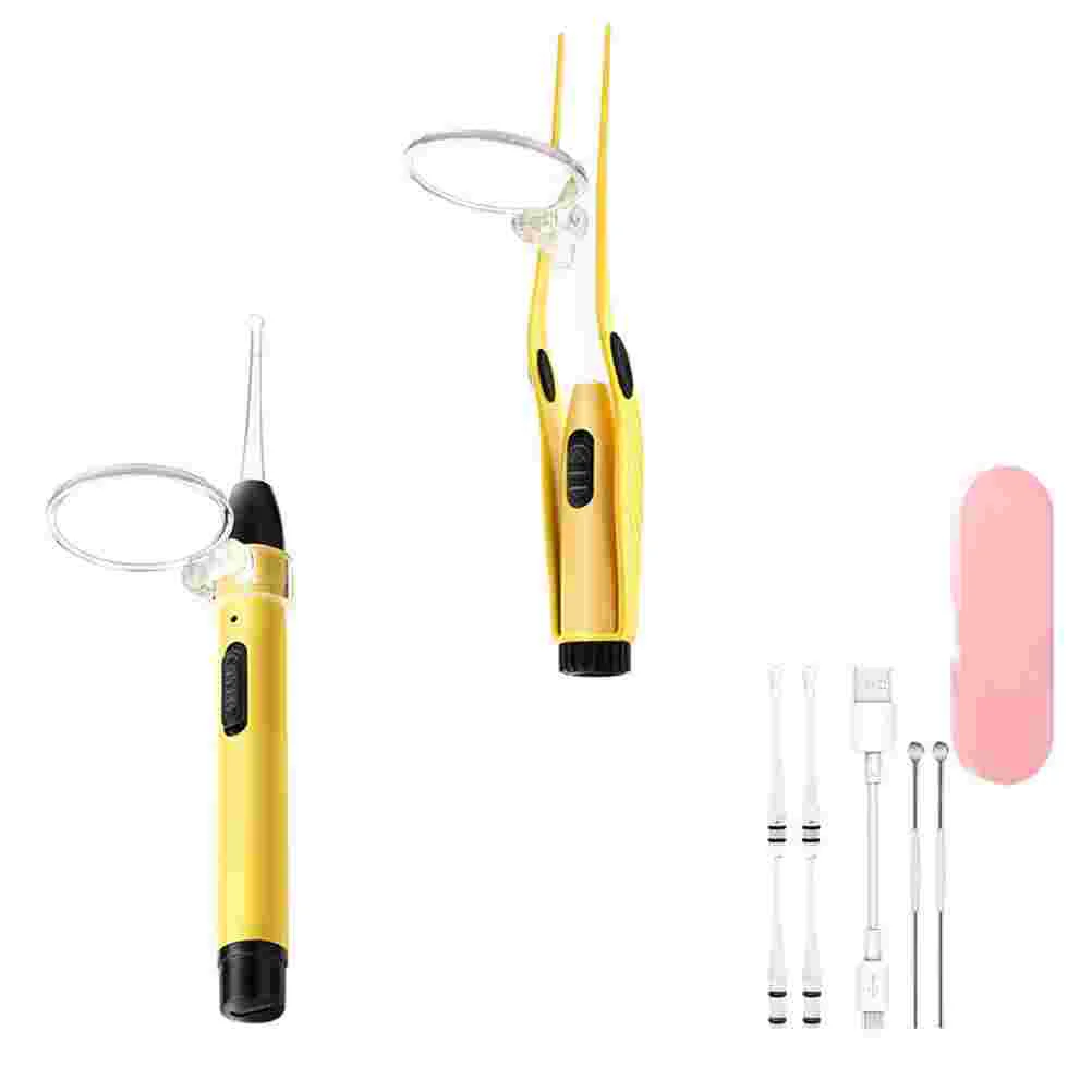 

Cleaner Pick Earwax Remover with Flashlight Scoop Cleaning Spoon Wax Cleaner Cleaning Brush