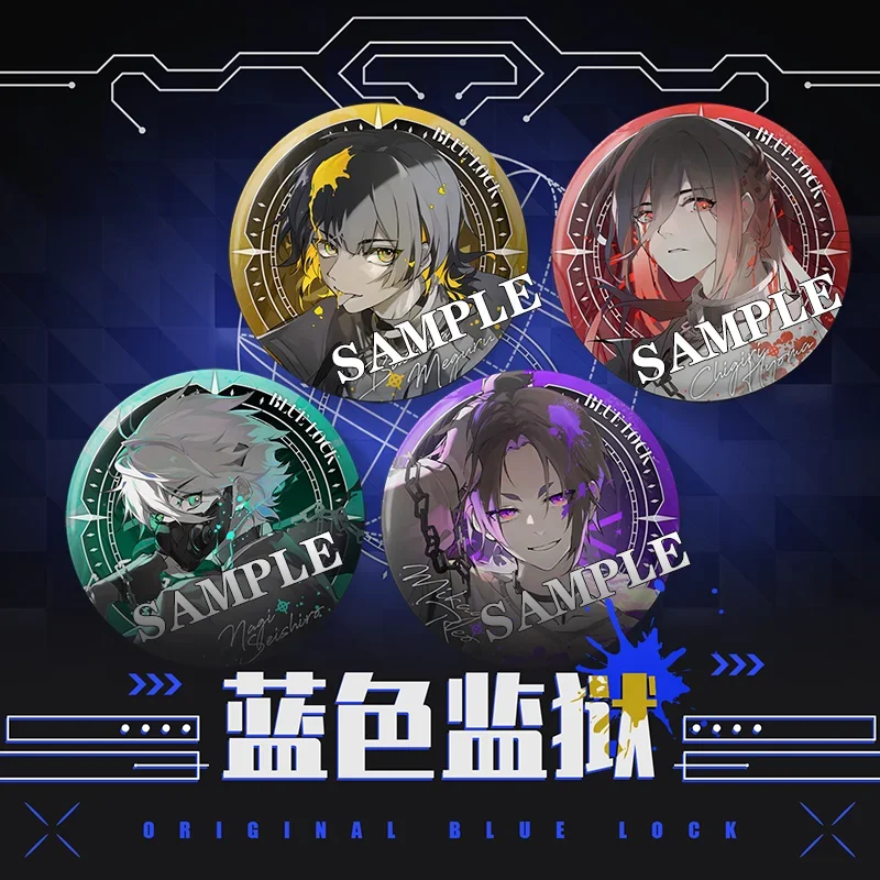 Аниме BLUE LOCK Chigiri Hyoma Nagi Seishiro значок косплея ambзум