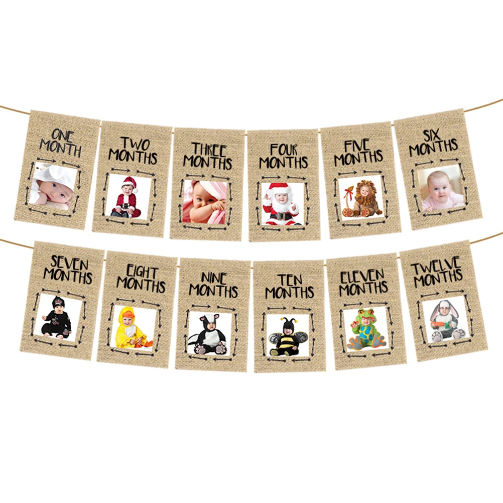 

Photo Bunting Fotos Birthday Banner Party Decoration Flag Blm Flag Decorate Baby Birthday Party Decorations Bebe