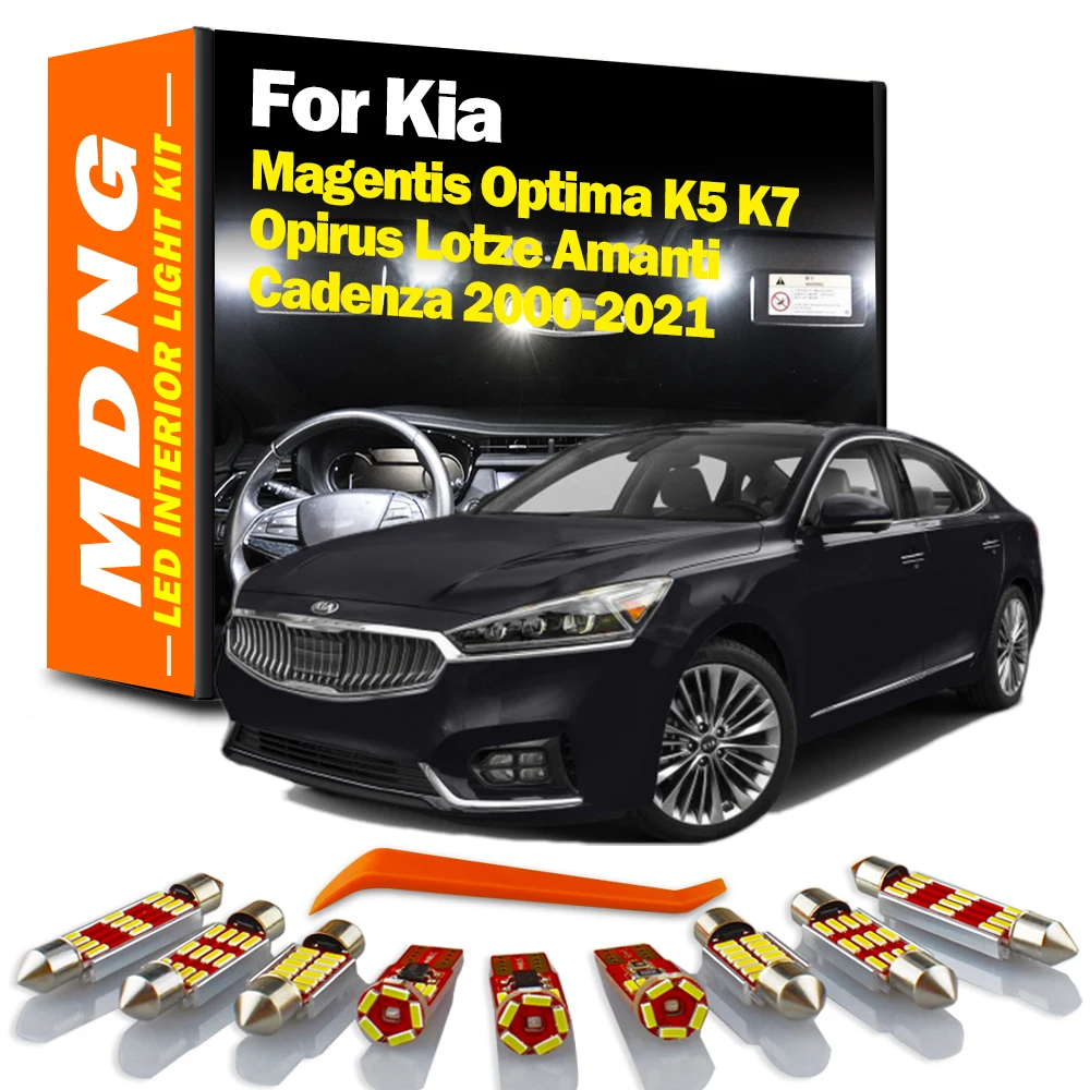 MDNG Canbus Светодиодная лампа для освещения салона автомобиля Kit Kia Magentis Optima K5 K7 Opirus