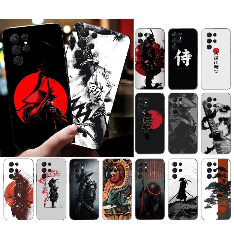 

Phone Case for Samsung Galaxy S23 S22 S21 S20 Ultra S20 S22 S21 Plus S10E S20FE Note 10Plus 20Ultra Japanese samurai style Case